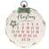Distressed Christmas Bulb Countdown Calendar w/Star Magnet 65184;