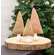 Burlap Christmas Tree Ornament 6"