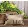 Blessed Ticking Stripe Pillow Ornament w/Rusty Star