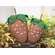 Primitive Painted Stuffed Strawberry 5.25"