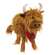 Fluffy Highland Cow with Bandana and Bell - 13"