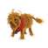 Fluffy Highland Cow with Bandana and Bell - 9"