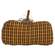 Stuffed Orange & Black Mini Check Long Primitive Pumpkin Sitter