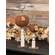 Primitive Mossy Top Pumpkin on Pedestal - 16"H