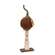 Primitive Mossy Top Pumpkin on Pedestal - 16"H