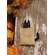 Stuffed Primitive Cat in Burlap Sack Hanger