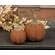 Stuffed Mossy Top Round Orange Pumpkin - 4" Dia.