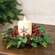 Shimmering Holly Pine & Berries Candle Ring, 2" SA112608;