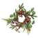 Shimmering Holly Pine & Berries Candle Ring, 3.5" SA112609;