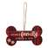 We Woof You A Merry Christmas Plaid Dog Bone Ornament, 4 Asstd.