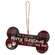 We Woof You A Merry Christmas Plaid Dog Bone Ornament, 4 Asstd.