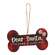 We Woof You A Merry Christmas Plaid Dog Bone Ornament, 4 Asstd.