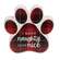 Dear Santa Plaid Pawprint Sitter, 4 Asstd.