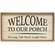 Welcome to Our Porch Framed Shiplap Sign, 2 Asstd.