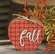 Red Plaid "Fall" Apple Chunky Sitter
