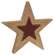 2/Set, Burgundy & Mustard Cutout Stars