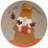 Hello Fall Gnome Plate, 3 Asstd.