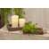 2 Set - Stained Wood Rectangle Trays with Jute Handles
