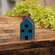 Primitive Blue Wood House Block