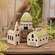Distressed Carved Wood Americana Silo