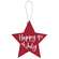 Fourth of July Wooden Star Ornament - 3 Asstd.