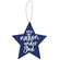 Fourth of July Wooden Star Ornament - 3 Asstd.