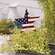 Antiqued Wooden USA Flag Star Pick