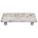 Distressed White Wooden Rectangle Riser