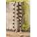 Black, Natural, White Wooden Bead Garland, 57"L