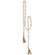 Distressed White Beaded Garland with Jute Tassels, 57"L