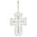 Distressed Metal Cross Dotted Ornament 65239;