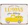 Market Fresh Lemons Truck Distressed Metal Sign 65262;