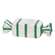 Green and White Striped Candy Taper Holder 65401;