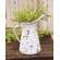 Distressed White Pitcher