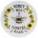 Honey Bees & Flowers Please Sunflower Round Metal Sign 60428;