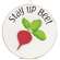 Spread Hap-pea-ness Mini Round Easel Sign, 2 Asstd.