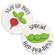Spread Hap-pea-ness Mini Round Easel Sign, 2 Asstd.