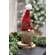 Red Reindeer Gnome Felted Sitter