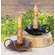 Flower Taper Holder with Handle, Black