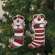 Puppy Jingle Bell Stocking Ornament, 2 Asstd.
