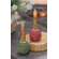 Red or Green Distressed Round Taper Holder, 2 Asstd.