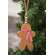Rustic Wood Beaded Gingerbread Man Ornament