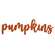 Orange "Pumpkins" Hanging Script Sign 36356;