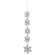 Vertical Snow Tag Garland 36434;
