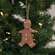 Wooden Gingerbread Man Cookie Ornament with hanger