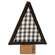2/Set, Buffalo Check Nesting Felt & Wood Trees