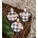 Buffalo Check Traditional Customizable Clip Ornament, 3 Asstd.