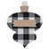 Buffalo Check Traditional Customizable Clip Ornament, 3 Asstd.