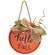 Sweater Weather Round Hanging Sign w/Burlap Bow, 3 Asstd.