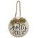 Hot Cocoa/Holly Jolly Button Holly Ornament, 2 Asstd.